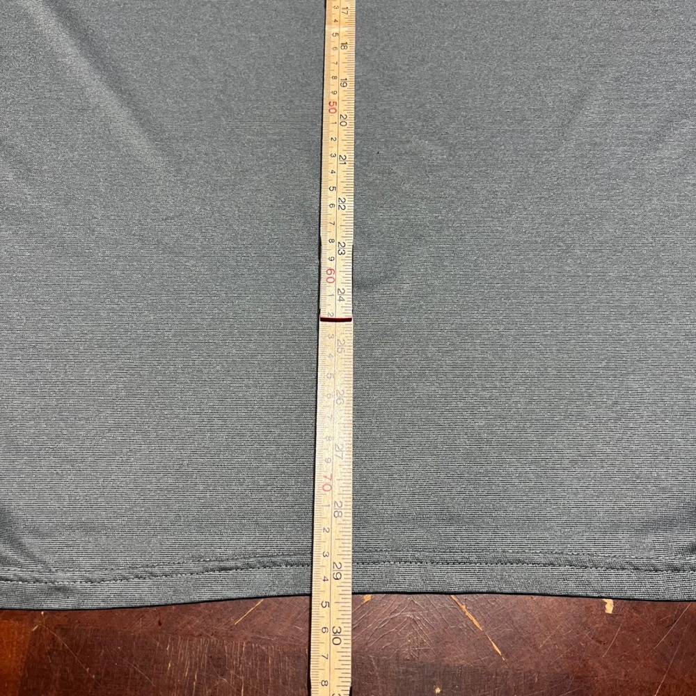 Nike Pro Dri-FIT Mens XL Quarter Zip Pullover Grey Black Stripe Active Top - Picture 6 of 13